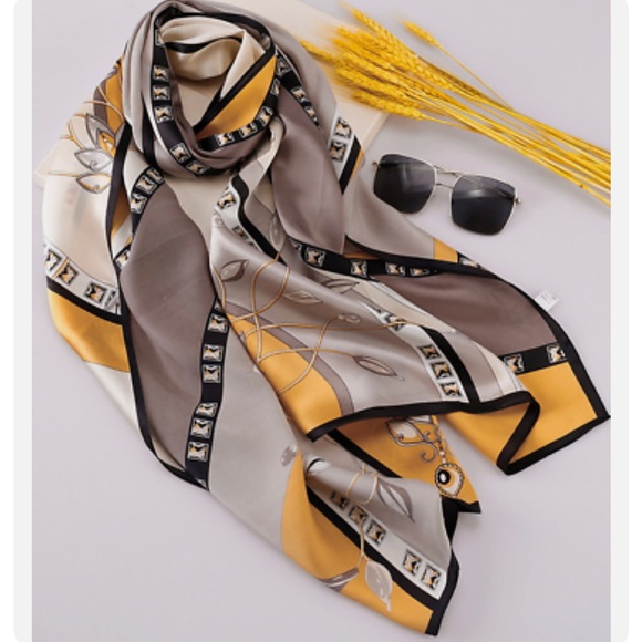 Silk Blend Scarf [68inches length] NWOT - Picture 7 of 7